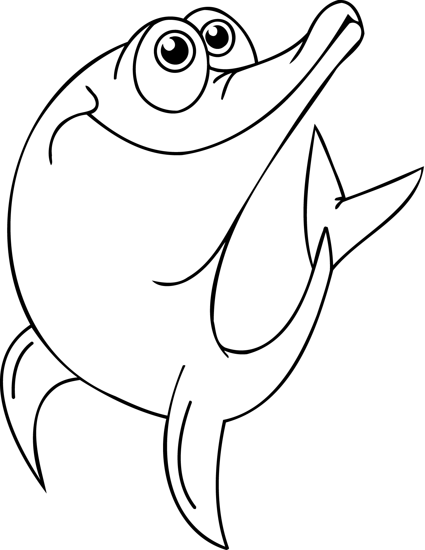 Dolphin Coloring Pages (20) - Coloring Kids