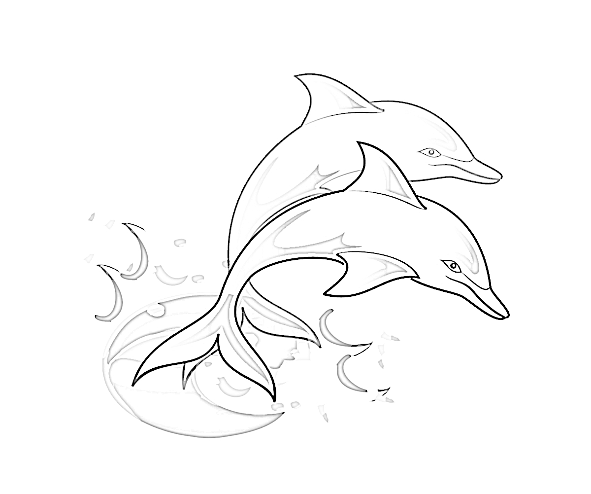Dolphin Coloring Pages (6) - Coloring Kids