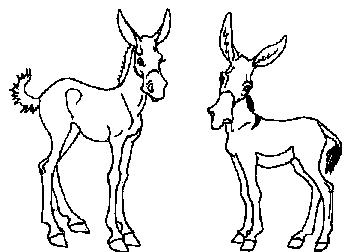 donkey-coloring pages 4