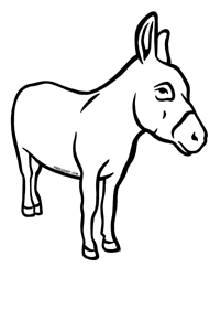donkey-coloring pages3