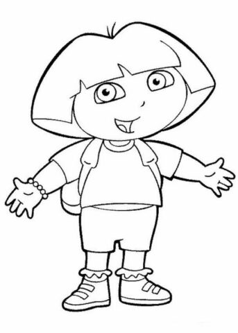 Dora the Explorer Coloring Pages (1)