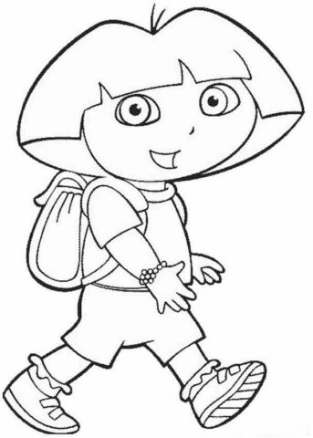 Dora the Explorer Coloring Pages (10)