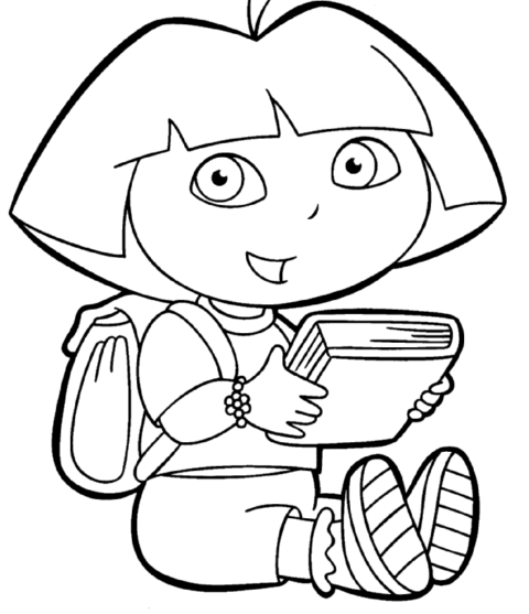 Dora the Explorer Coloring Pages (29)