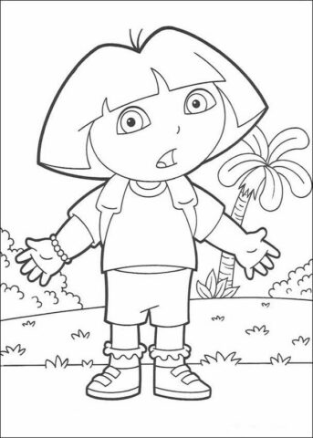 Dora the Explorer Coloring Pages (4)