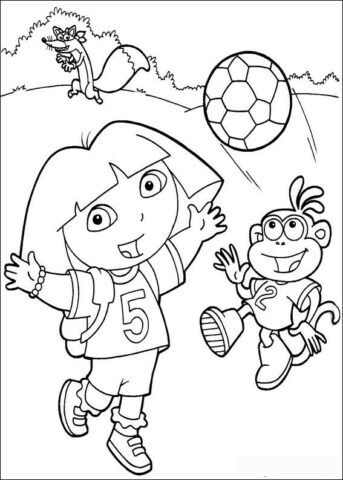 Dora the Explorer Coloring Pages (7)