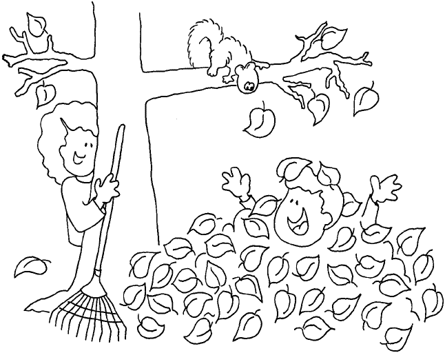 Fall Coloring Pages (1) - Coloring Kids