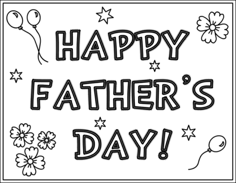 Fathers Day Coloring Pages (1)