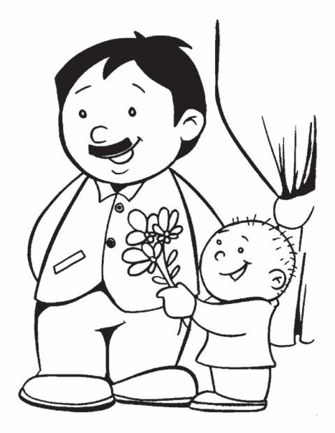 Fathers Day Coloring Pages (3)