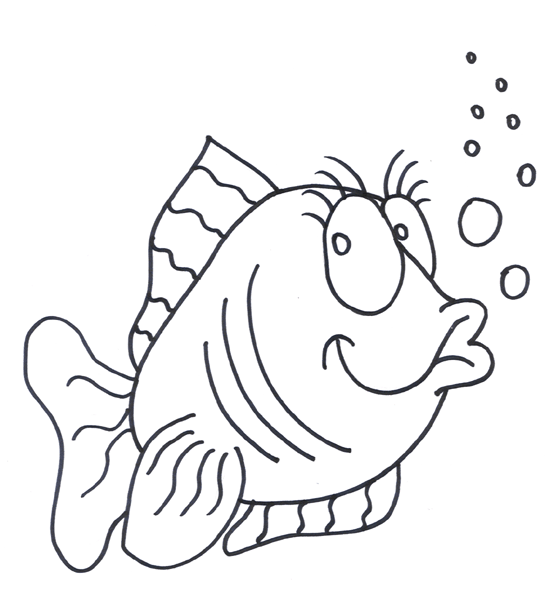 Fish Coloring Pages (4) - Coloring Kids