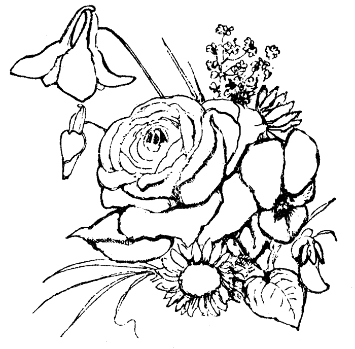 Flower Coloring Pages - Coloring Kids