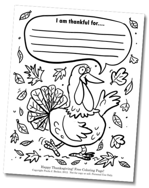 Free Thanksgiving Coloring Page!