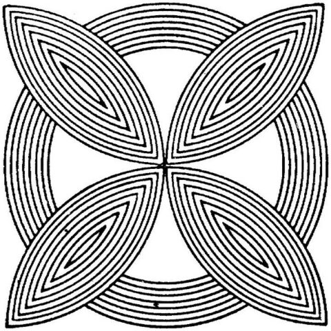 Geometric Coloring Pages (18)
