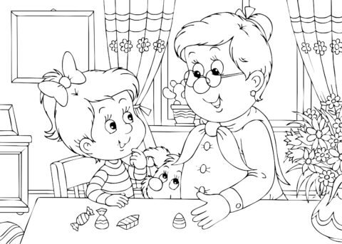 Grandparents Day Coloring Pages Free Download – Texas Life!