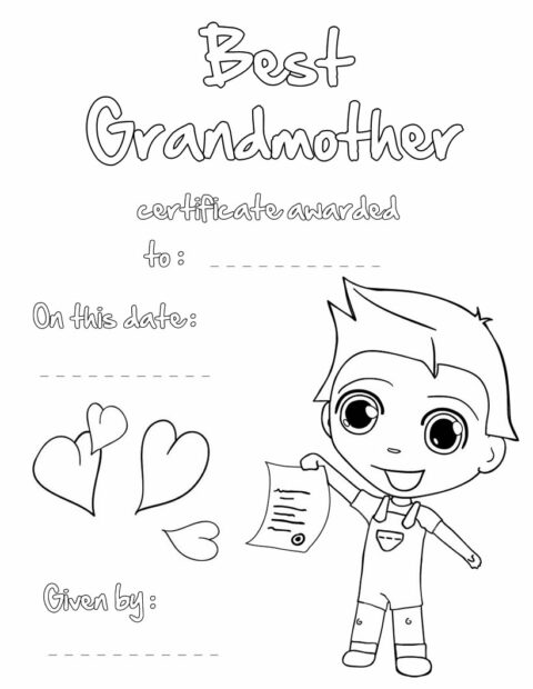 GRANDPARENTS DAY Coloring pages – Happy grandparents’ day