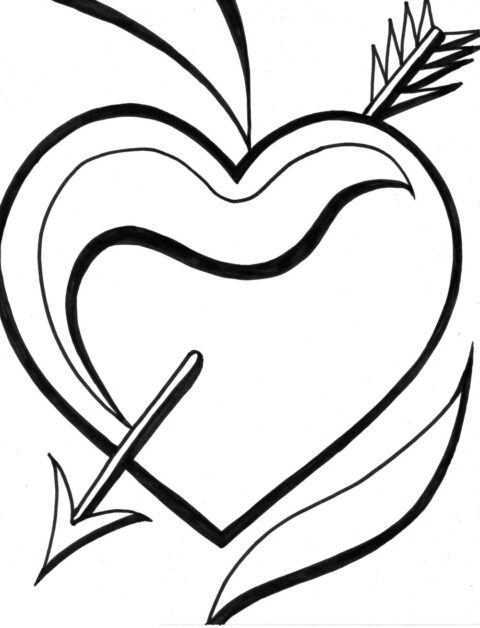 Heart Coloring Pages (3)