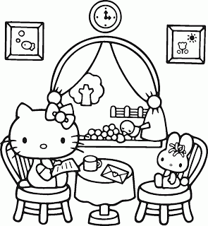 Hello Kitty Coloring Pages (10)