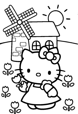 Hello Kitty Coloring Pages (14)
