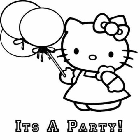Hello Kitty Coloring Pages (15)