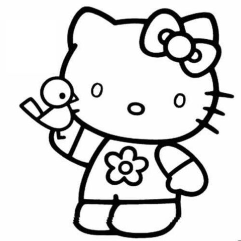 Hello Kitty Coloring Pages (2)