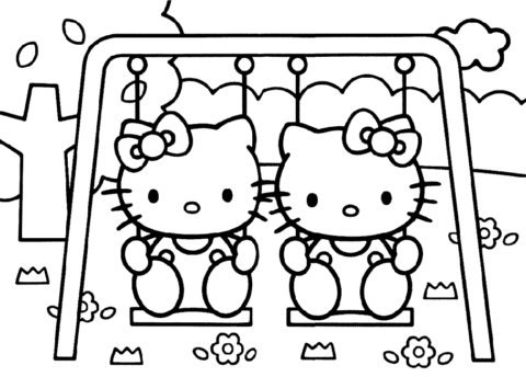 Hello Kitty Coloring Pages (24)