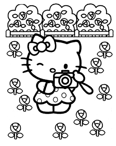Hello Kitty Coloring Pages (3)
