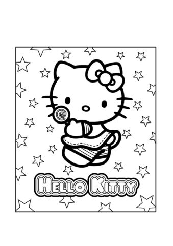 Hello Kitty Coloring Pages (5)