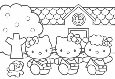 Hello Kitty Coloring Pages (9)