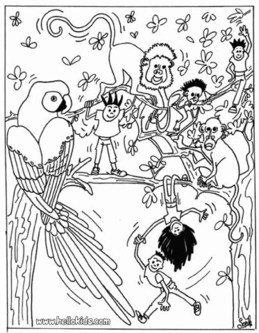 Jungle Coloring Pages (20)