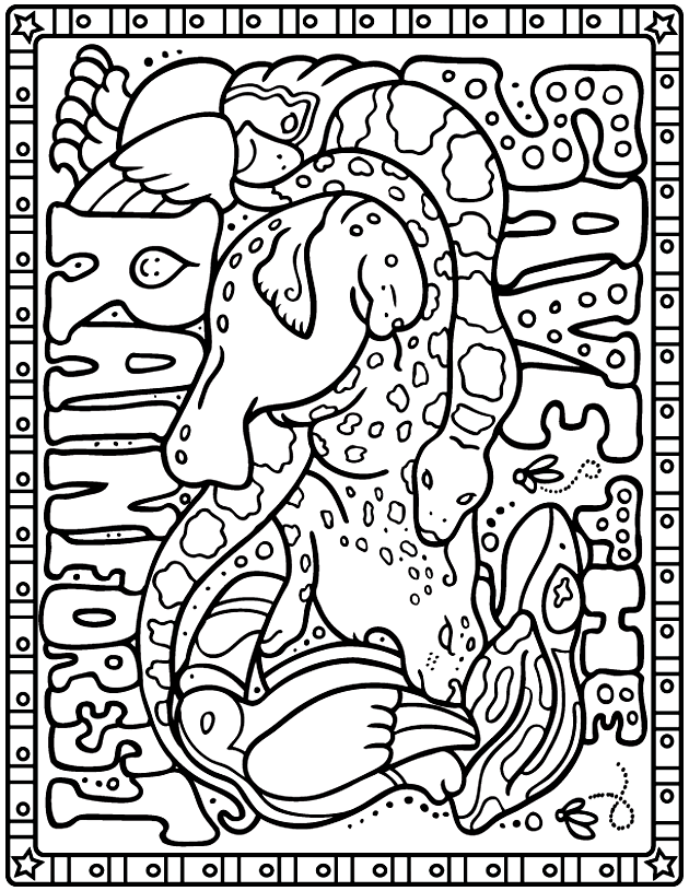 Jungle Coloring Pages - Coloring Kids