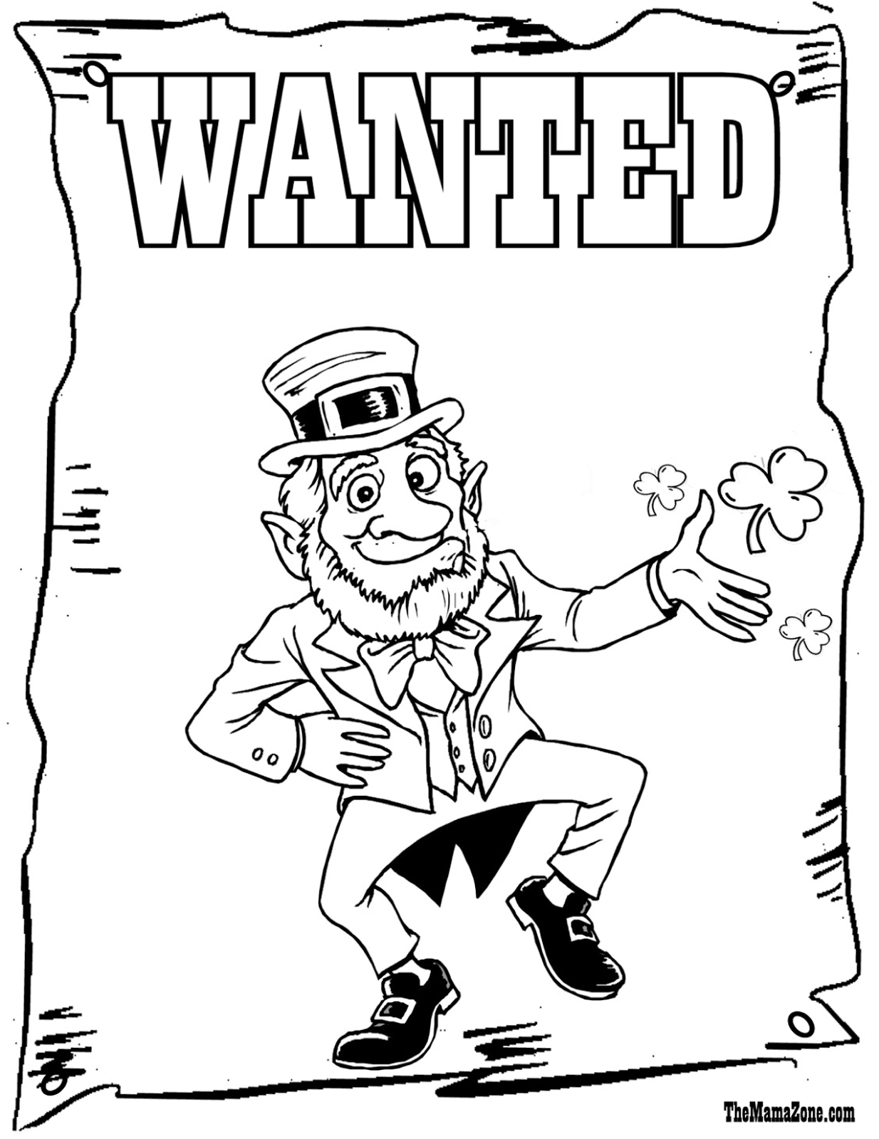 Leprechaun Coloring Pages 1 Coloringkids