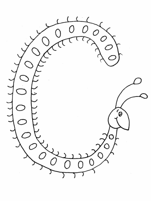 Letter Coloring Pages (2)