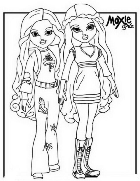 Moxie Girlz Coloring Pages (4)