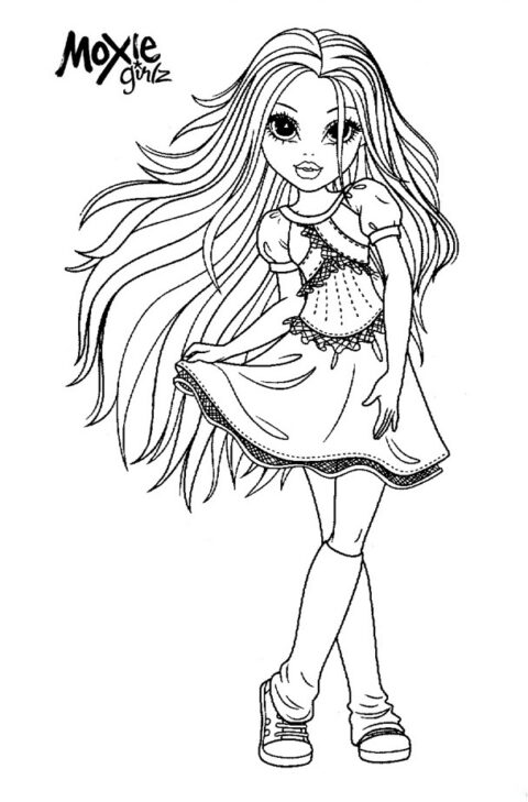 Moxie Girlz Coloring Pages (5)