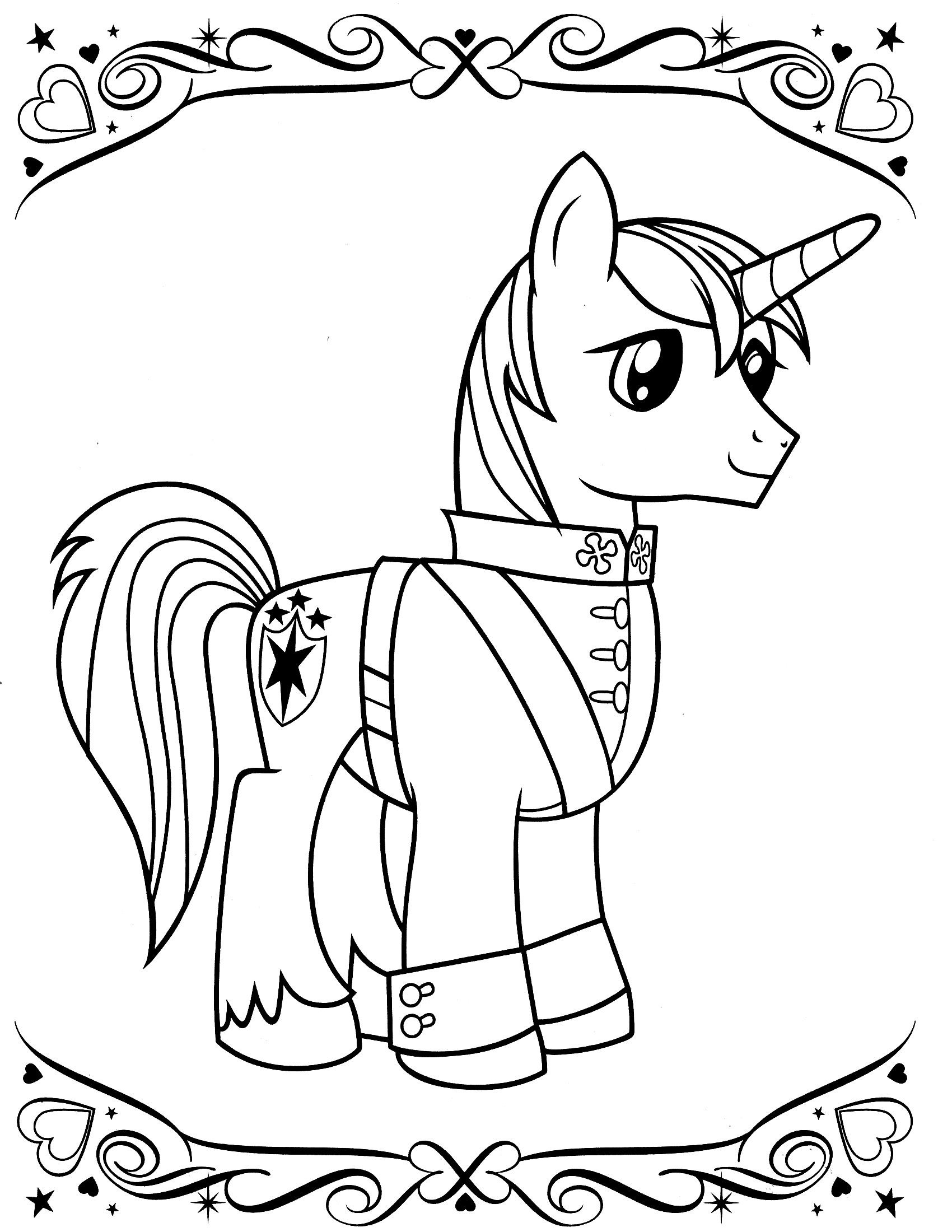 mlp coloring page