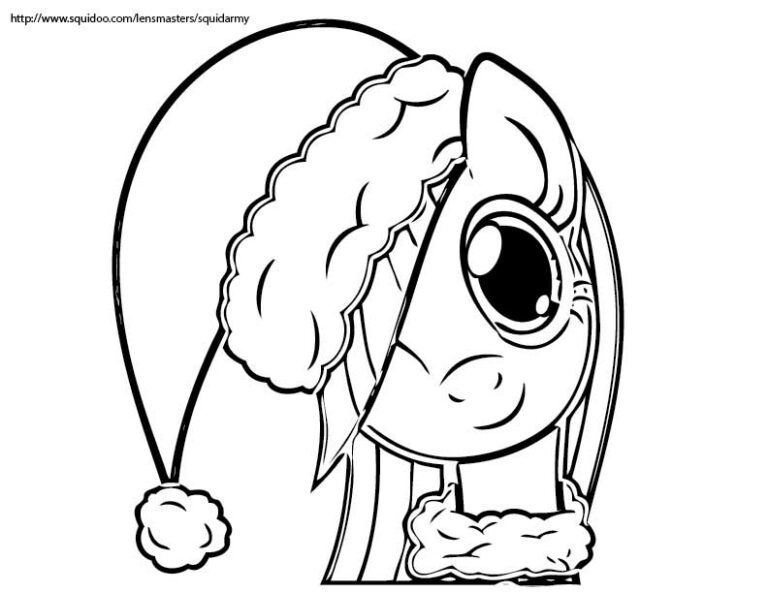 My Little Pony Coloring Pages christmas - Coloringkids.org