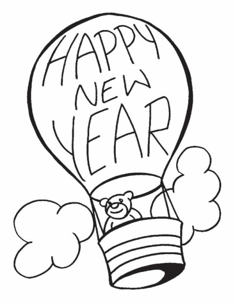 New Year Coloring Pages (1)