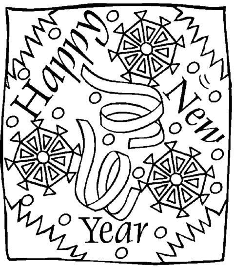 New Year Coloring Pages (12)