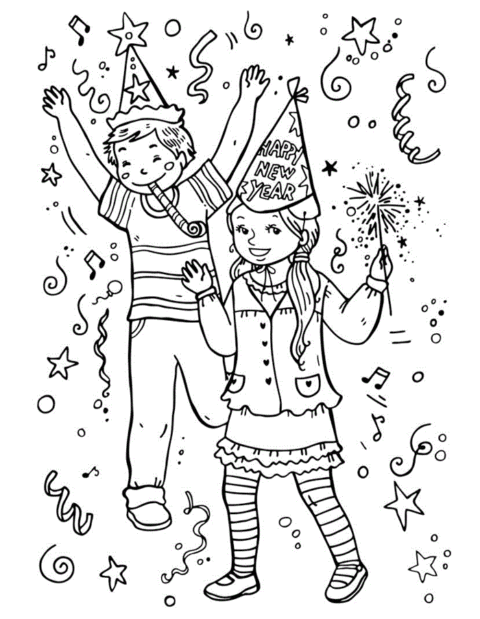 New Year Coloring Pages (15)