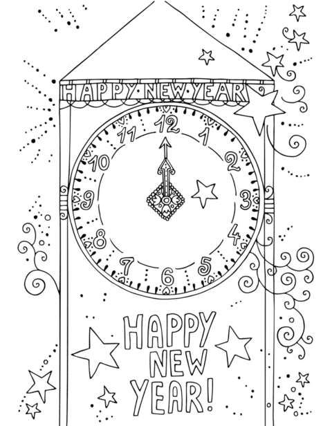 New Year Coloring Pages (2)