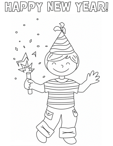 New Year Coloring Pages (7)