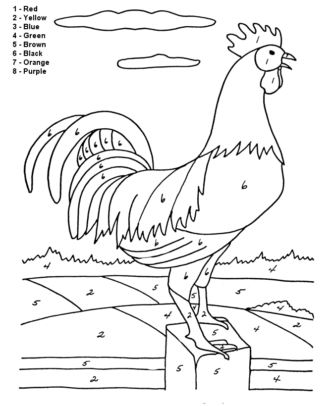 Numbers Coloring Pages - Coloring Kids