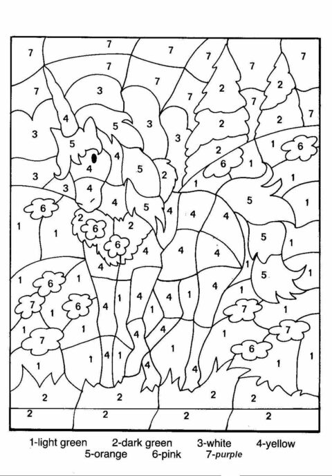 Number Coloring Pages (14)