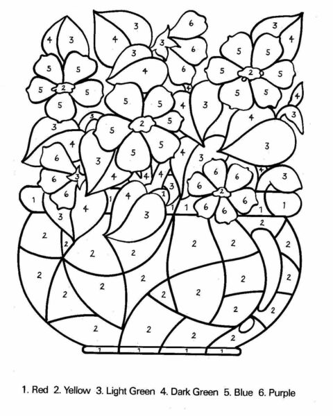 Number Coloring Pages (4)