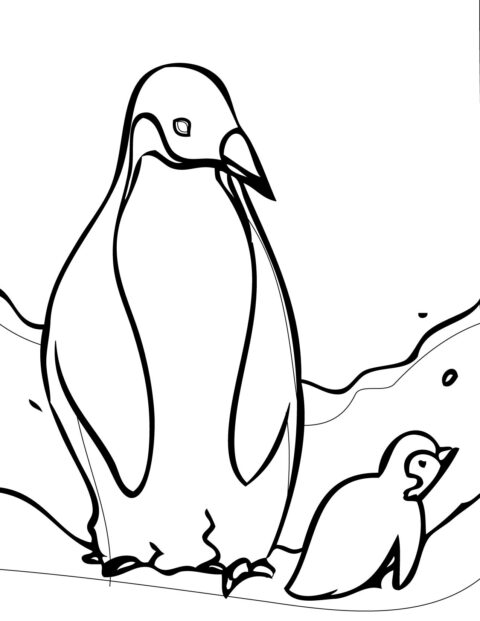 Penguin Coloring Pages (4)