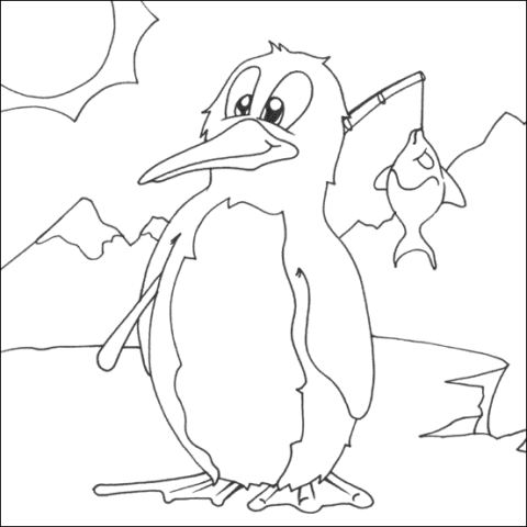 Penguin Coloring Pages (9)