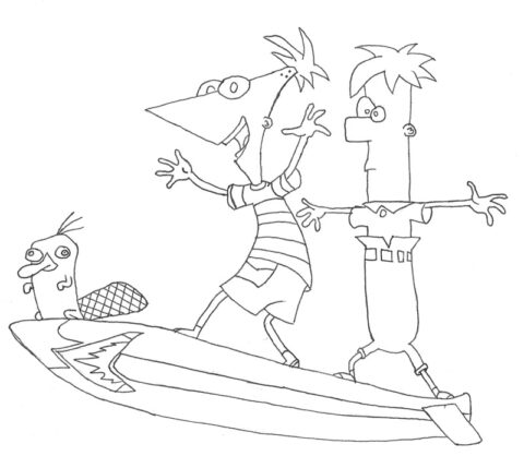 Phineas and Ferb Coloring Pages (10)