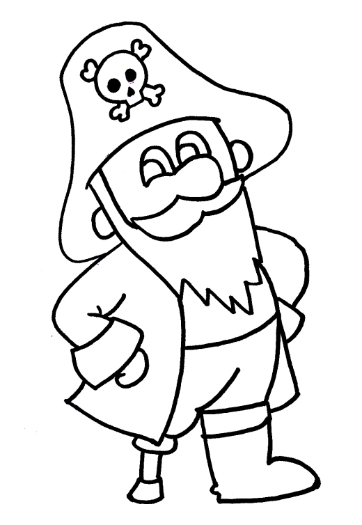 Pirate colouring jpg Coloring Kids