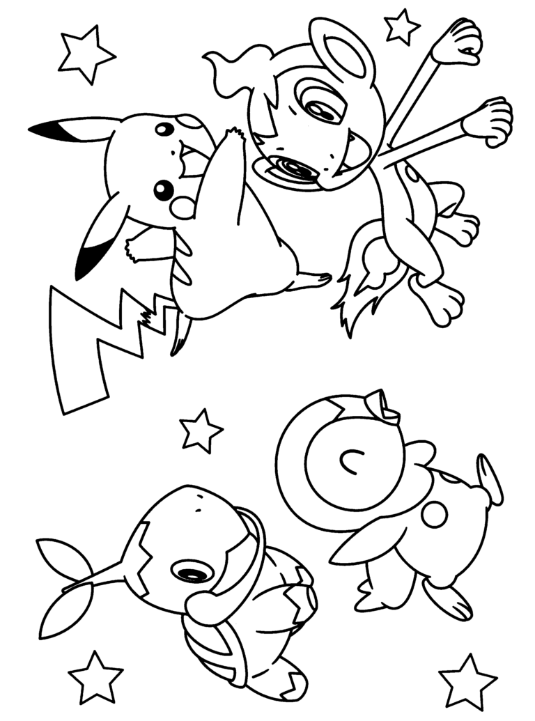 Pokémon Coloring Pages - Coloringkids.org