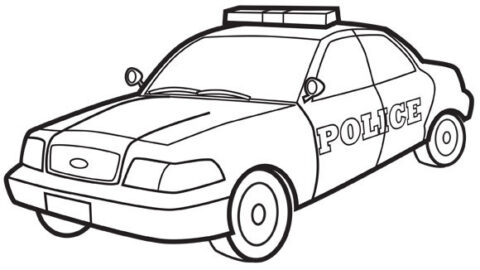 Police Car -coloringkids.org