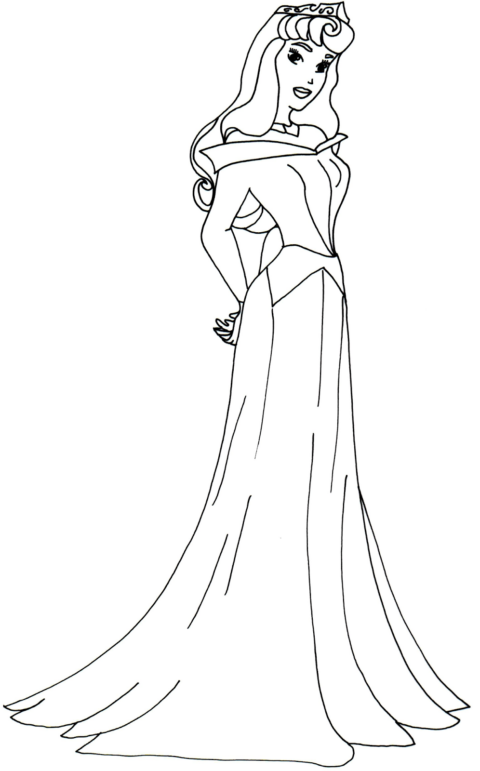 princess aurora sofia the first coloring page